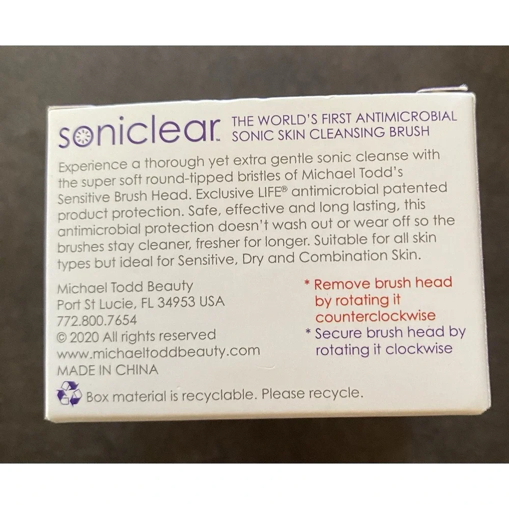 SONICLEAR MICHAEL TODD BEAUTY REPLACEMENT BRUSH HEAD FOR PETITE AND ELITE